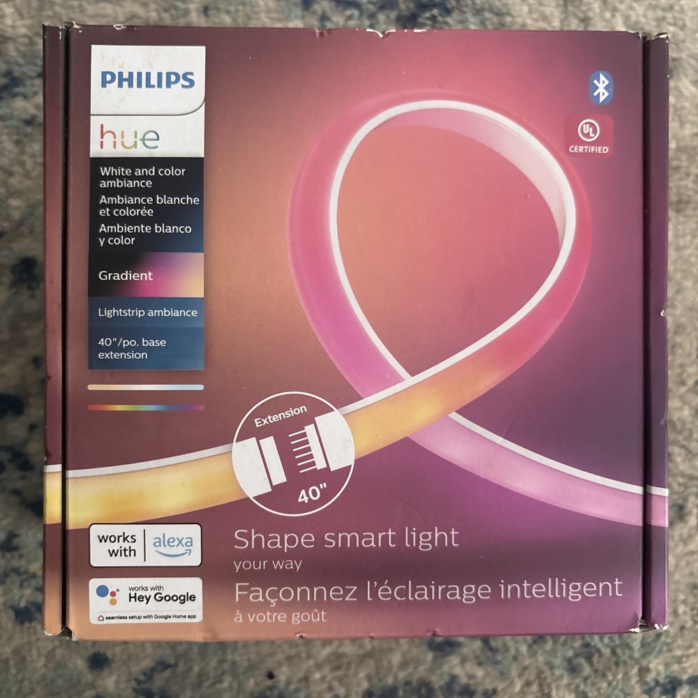 Hue Gradient Ambiance Light Strip Extension 3Ft Flexible Color Changing Led Sync